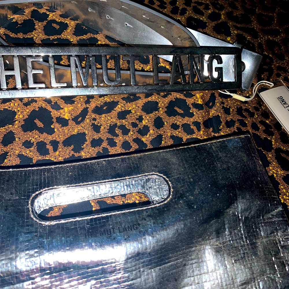 Helmet Lang old school name belt & tote bag! Exclusive